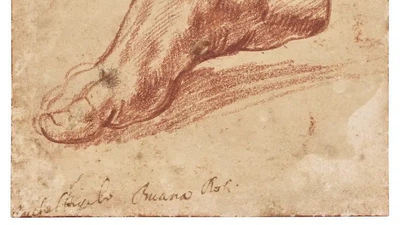 Una pieza hasta ahora desconocida de Miguel Ángel Buonarroti se vendió por la cifra asombrosa de 27,2 millones de dólares en Christie’s, en Nueva York. Foto: Christie's.