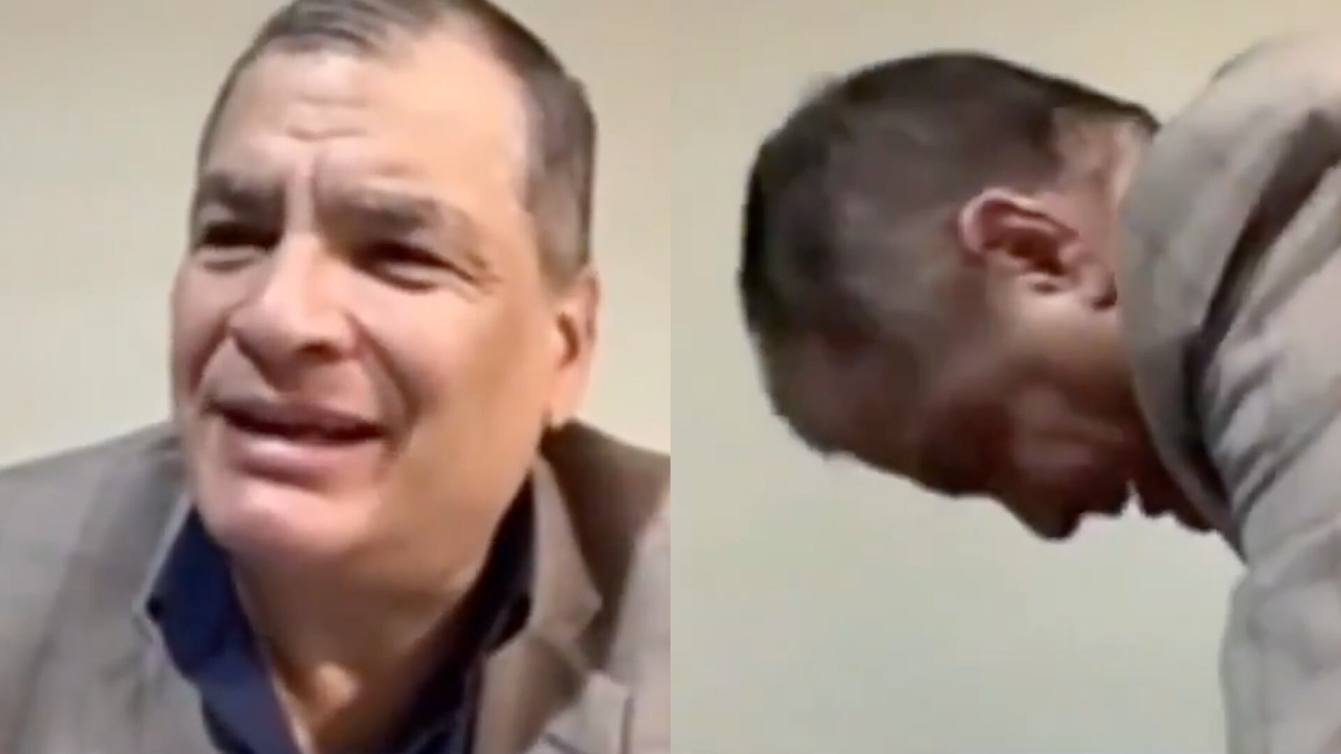 Video: Rafael Correa se cae en plena entrevista y las redes sociales reaccionan