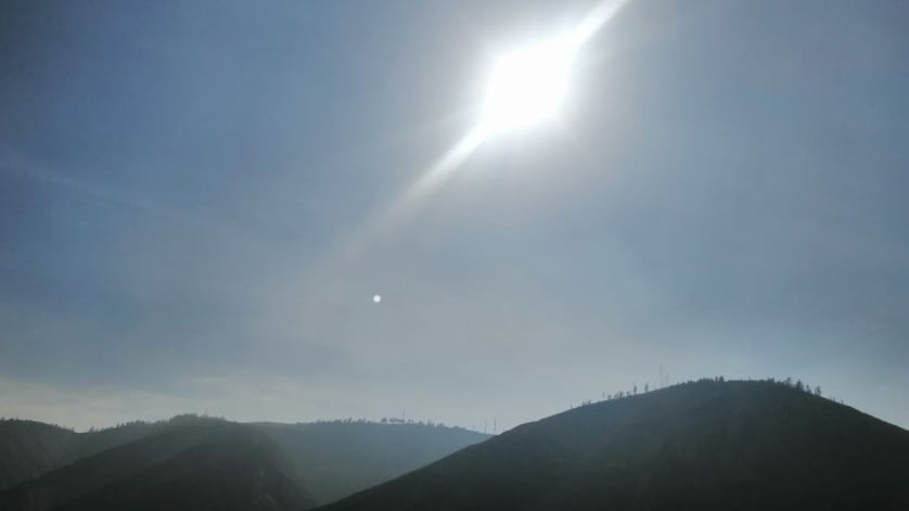 Sol en Quito, Ecuador, este 3 de octubre