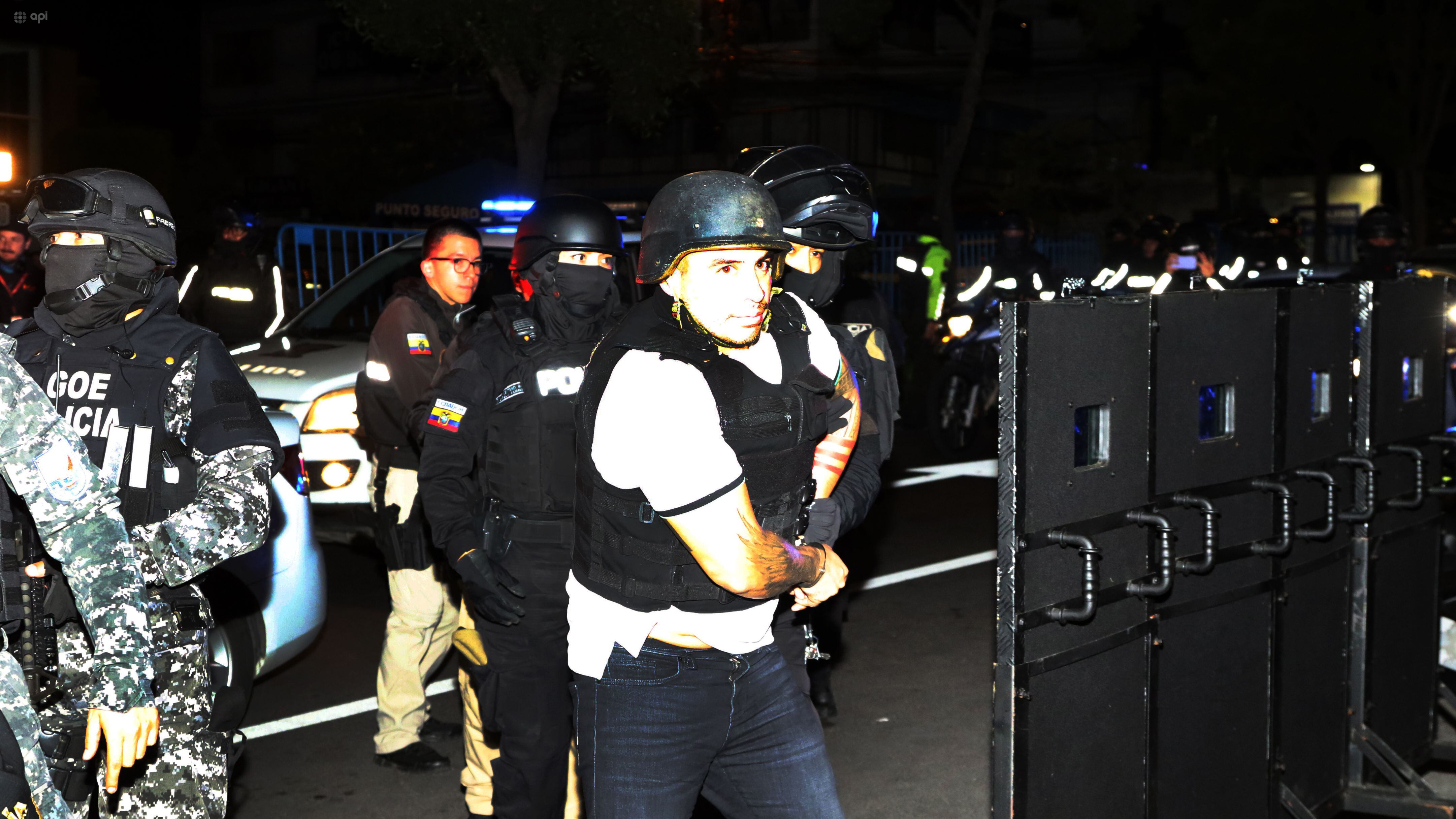 Daniel Salcedo ingresa en la Cárcel 4, luego de su llegada al Ecuador