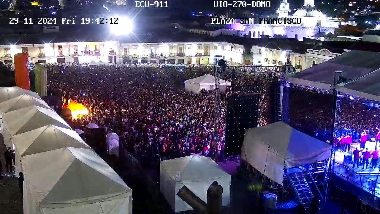 Quito: Lo que sucedió en el concierto en la Plaza de San Francisco para que sea suspendido