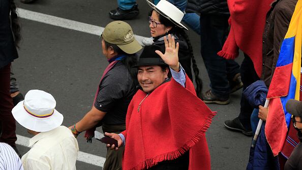 Leonidas Iza, presidente de la CONAIE