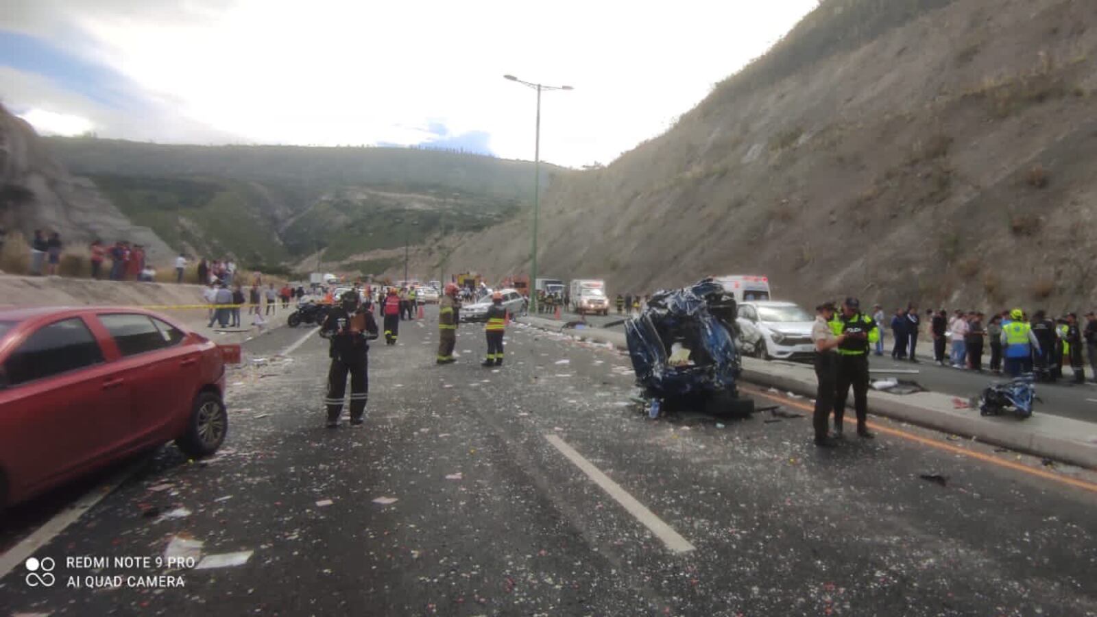 Accidente en la vía a Guayllabamba