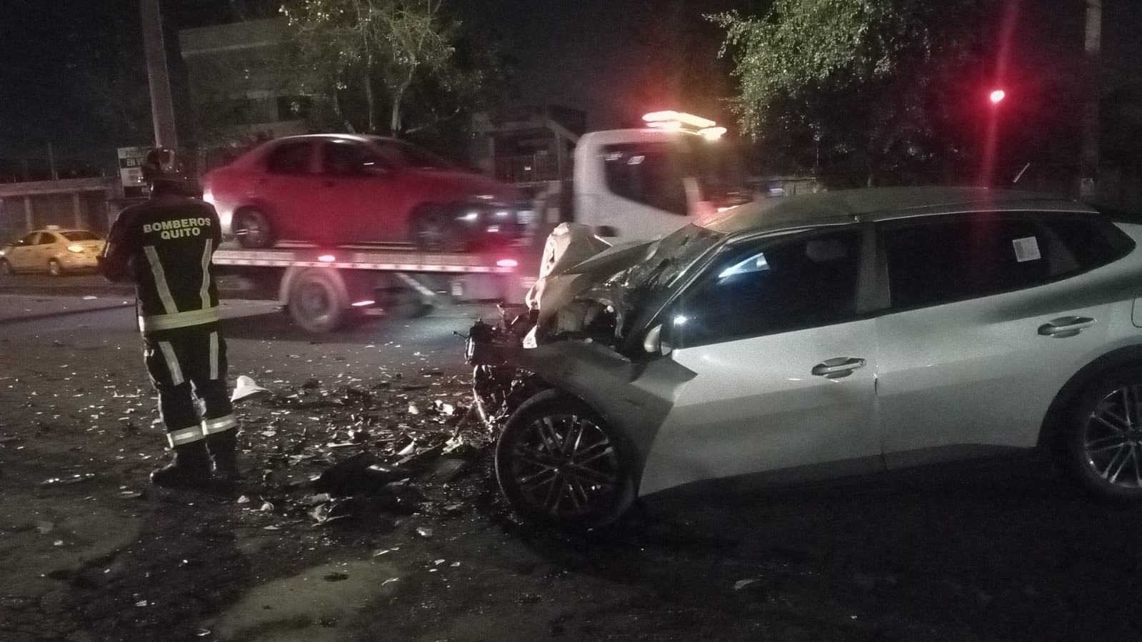 Accidente de tránsito en la Av. Mariscal Sucre dejó un fallecido en el norte de Quito. Foto: Cortesía