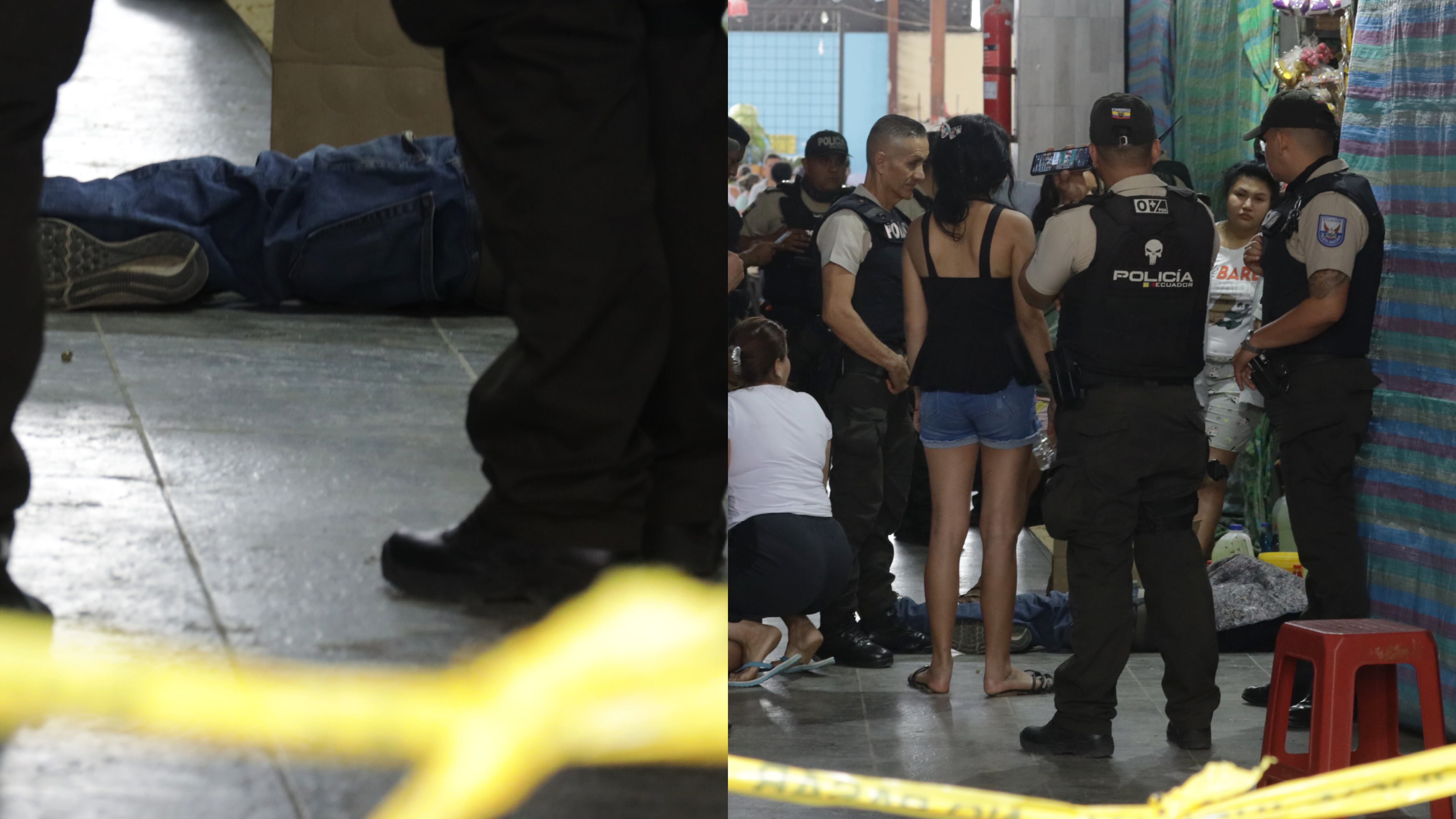 ¡A quemarropa! Gatillero ingresó a un mercado para asesinar a un joven que intentaba esconderse entre los puestos en Durán