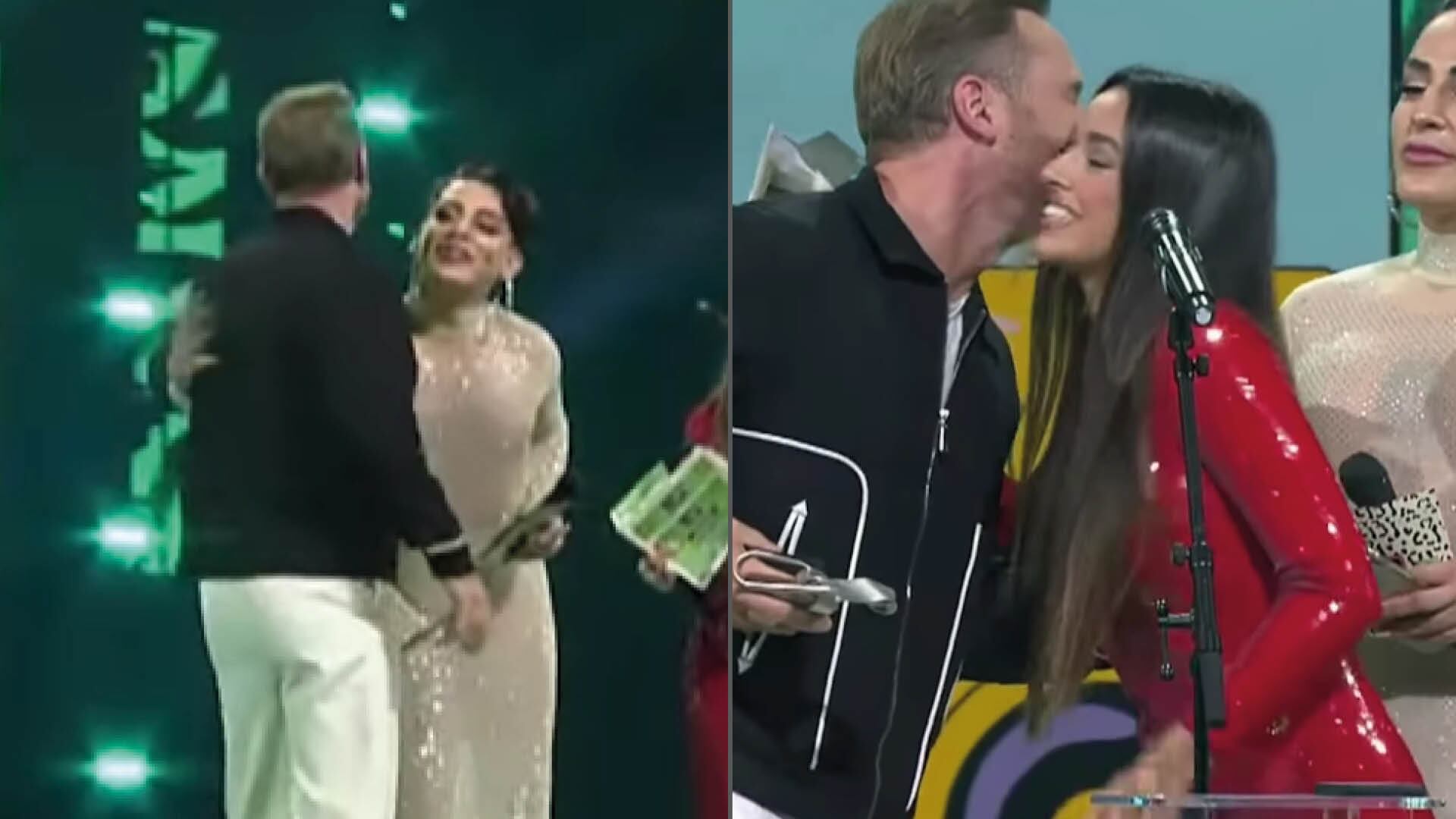 ¡Le hicieron el feo a Kunno! David Guetta se negó a besarlo en la mejilla al recibir un premio