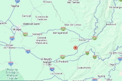 Sismo de magnitud 4.5 se registró cerca de Bucay, en Guayas