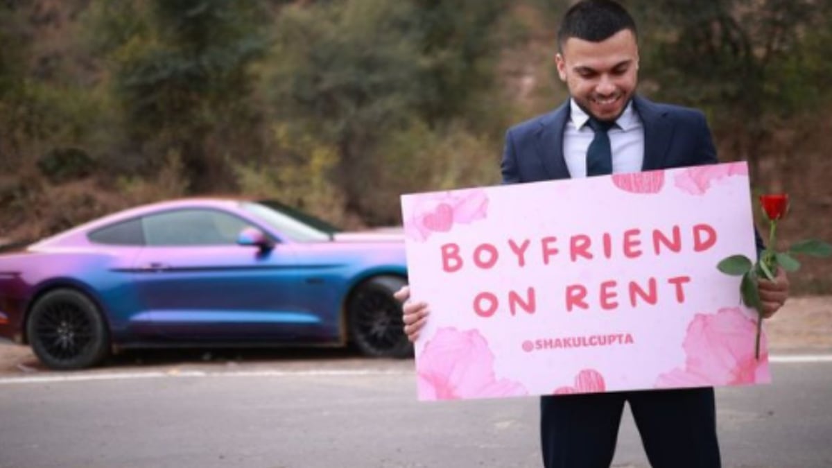 Hombre de 31 años de Gurgaon (India) que ha querido ayudar a los solteros poniéndose en renta a sí mismo