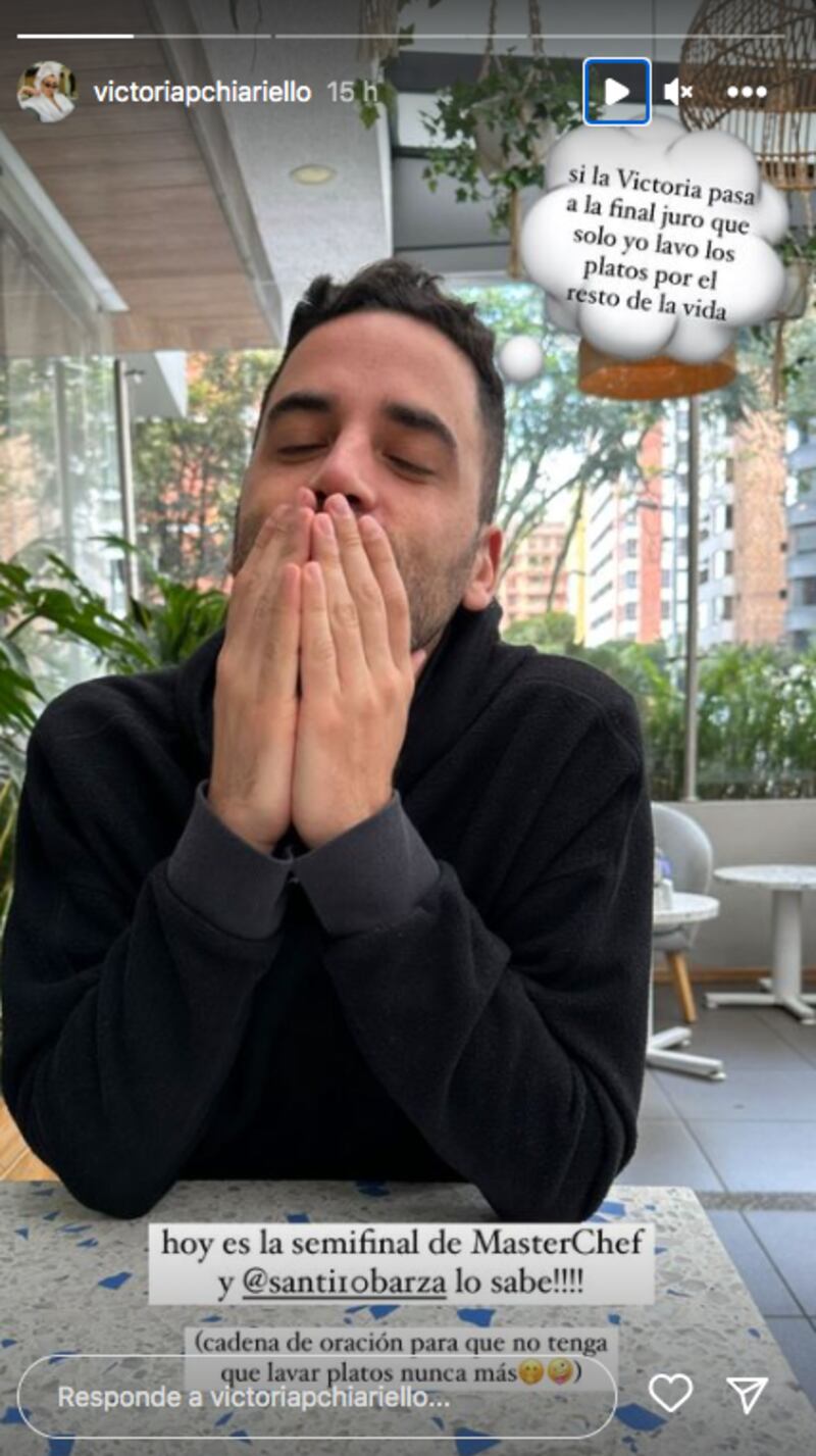 Santiago y su promesa que hizo si pasaba a la final de MasterChef Ecuador su novia