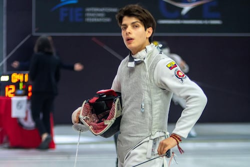 Tomás Aguinaga, el campeón ecuatoriano en esgrima que sueña en grande: “Quiero ser oro olímpico”