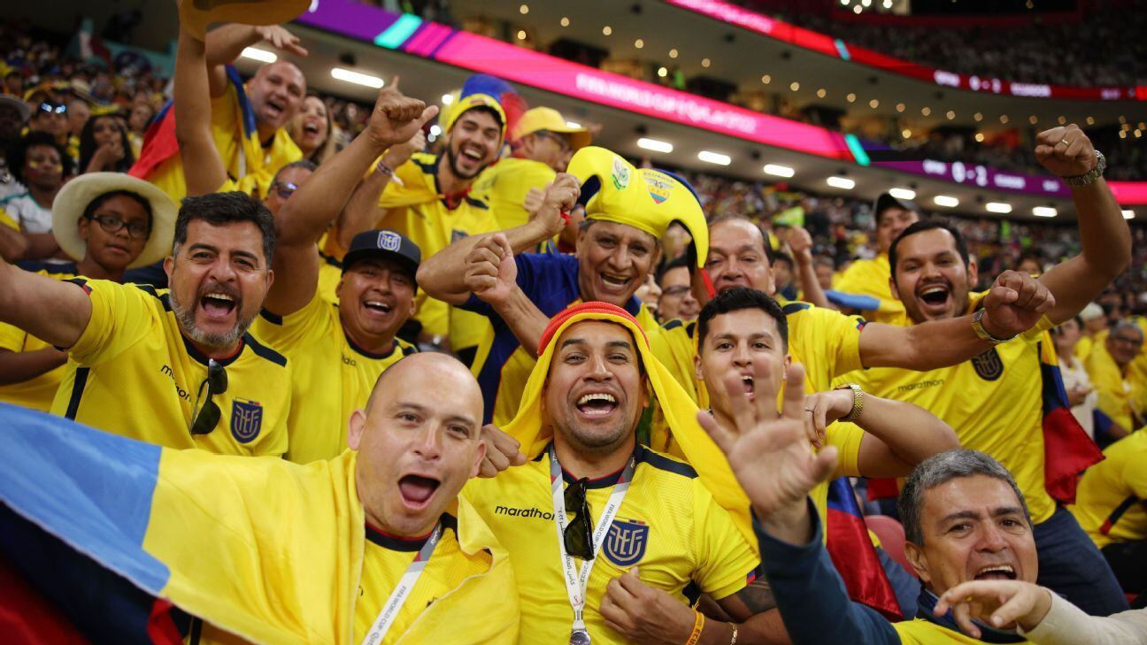 Hinchas de Ecuador en Qatar