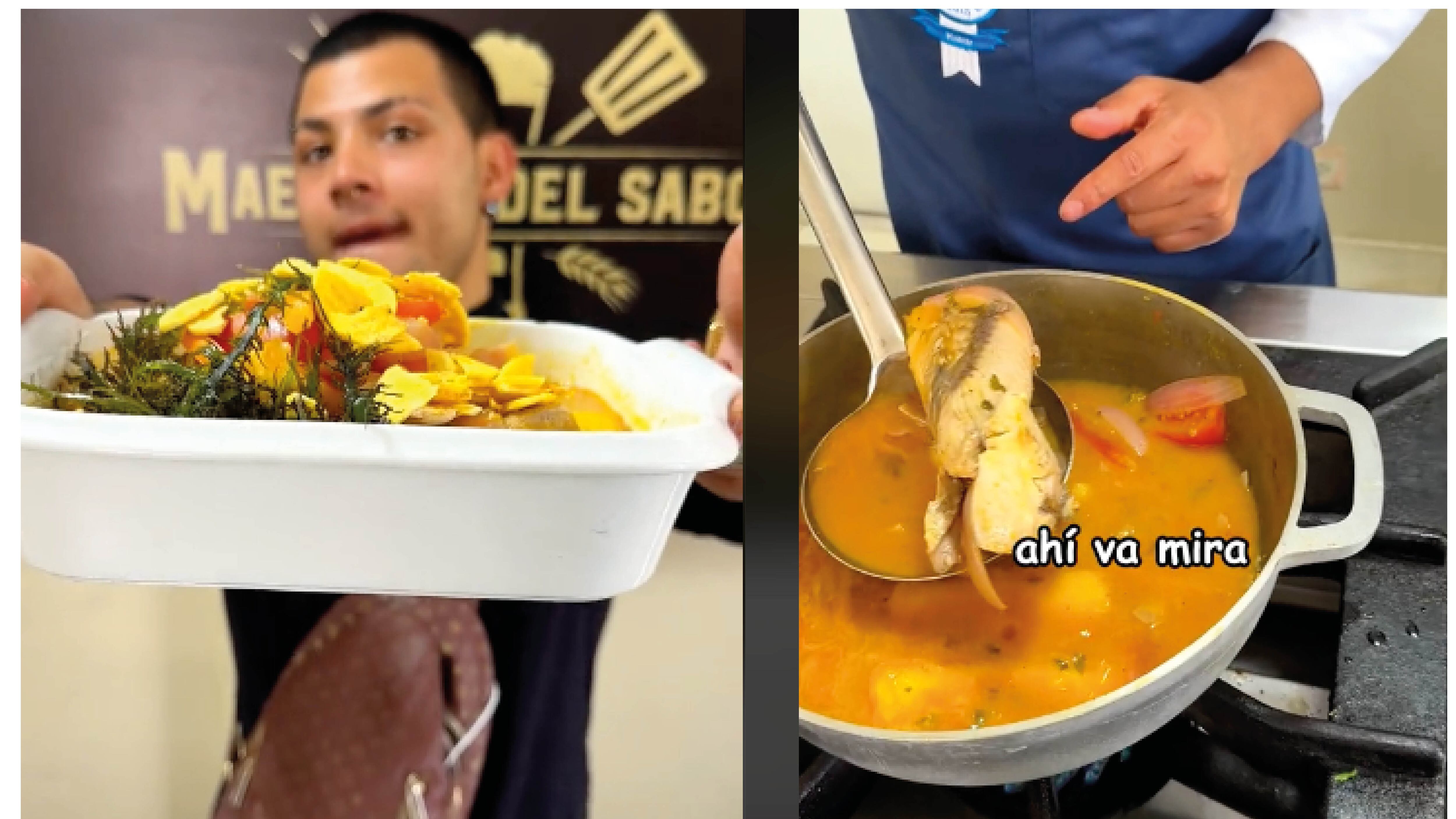 Los cometarios que recibió tiktoker al mostrar el "verdadero encebollado del Perú"