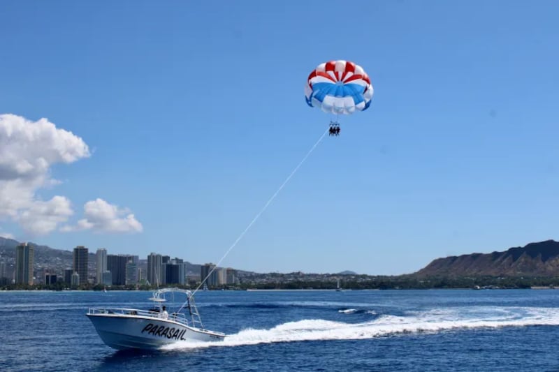 parasailing