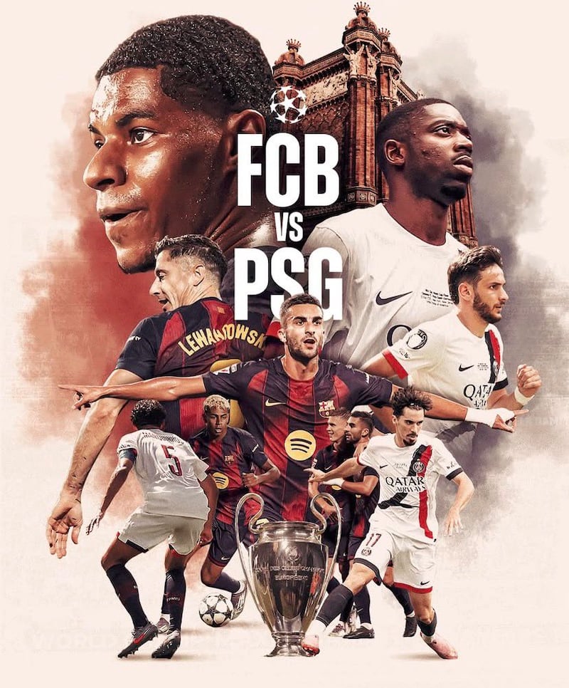 FCB vs PSG Fuente: @soccerdaddyfc