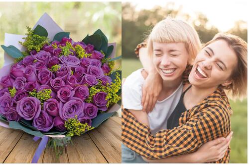Nuevo día en octubre para regalar flores, esta vez son moradas