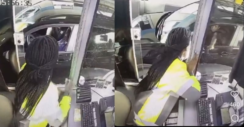 La cámara del peaje captó a la víctima inconsciente en el asiento del conductor mientras su novio intentaba simular el accidente.