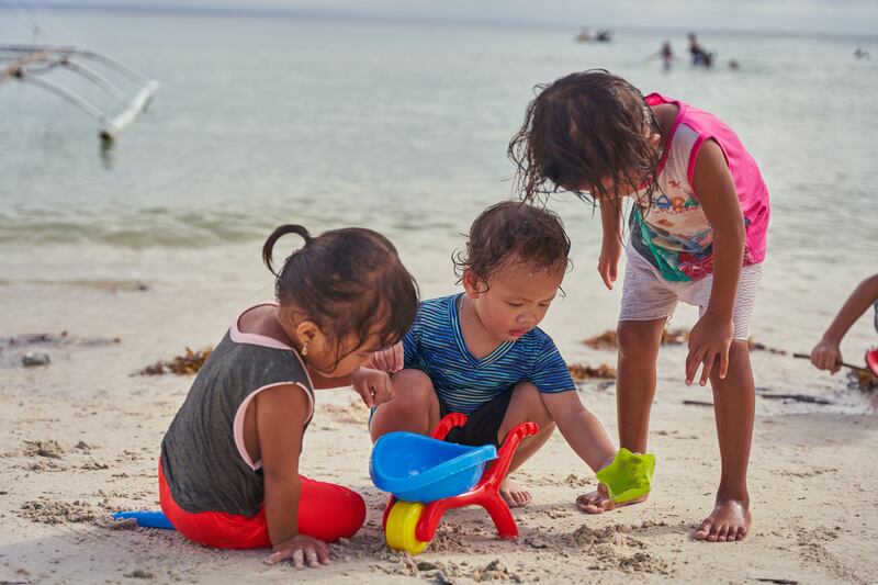 Bebés en la playa