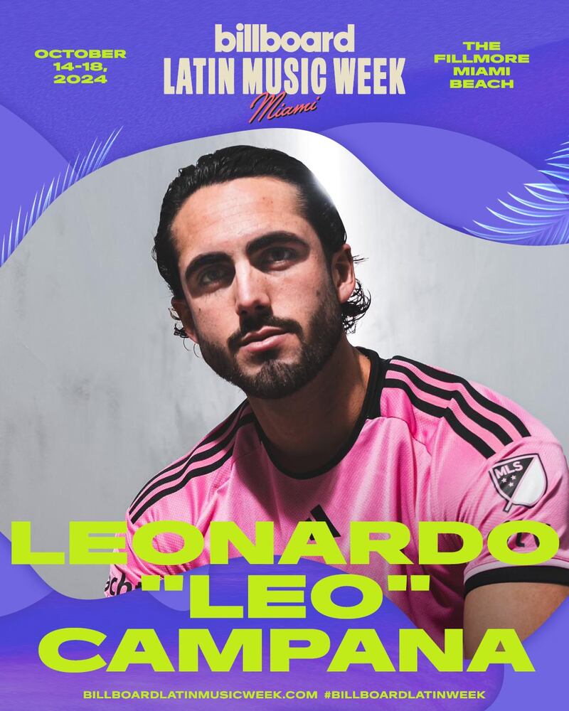 Leonardo Campana en el Billboard