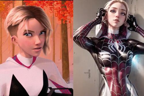 ¡Preciosa! Así se vería Gwen Stacy de Spider Verse en la vida real según la inteligencia artificial