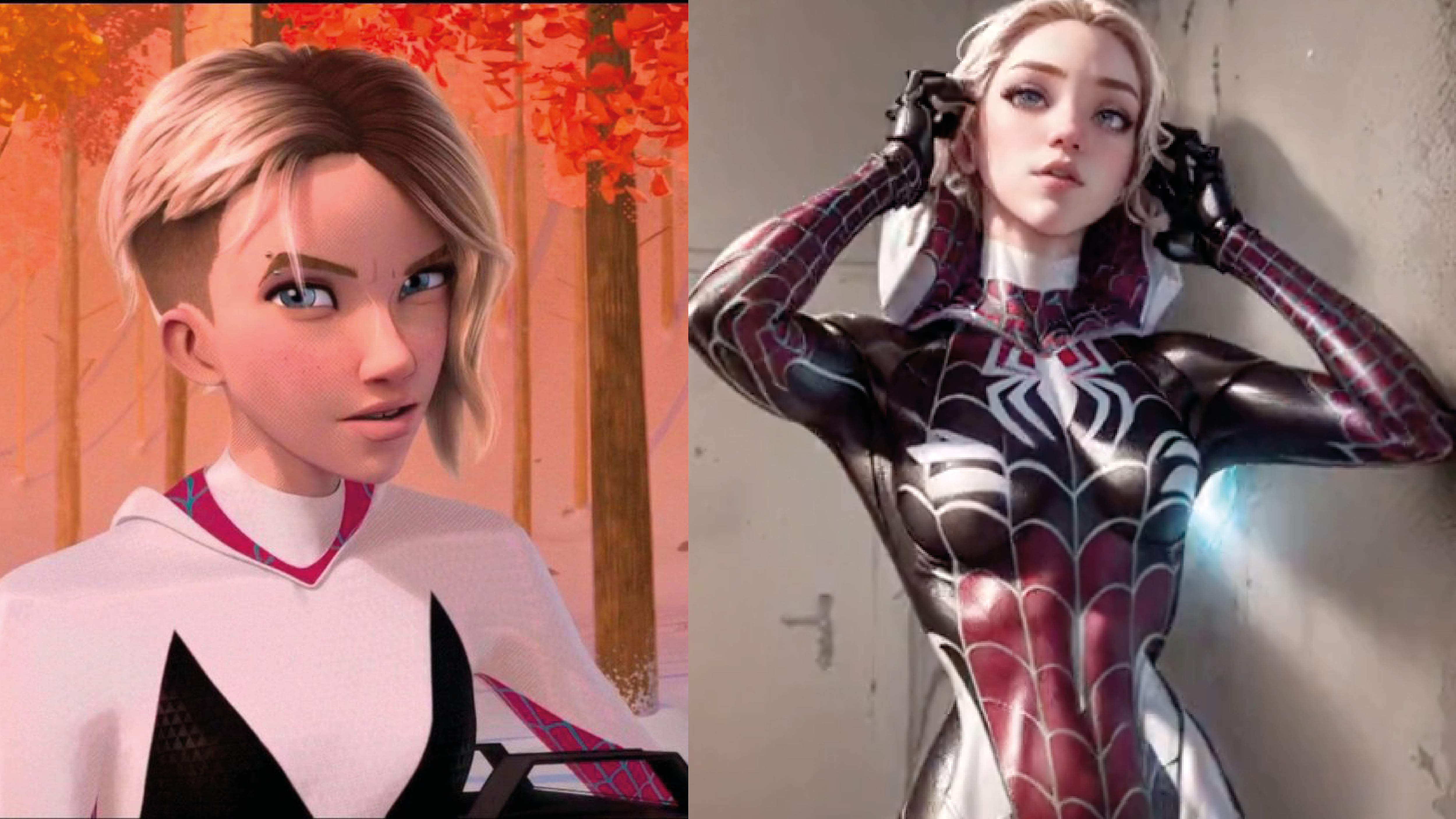 ¡Preciosa! Así se vería Gwen Stacy de Spider Verse en la vida real según la inteligencia artificial