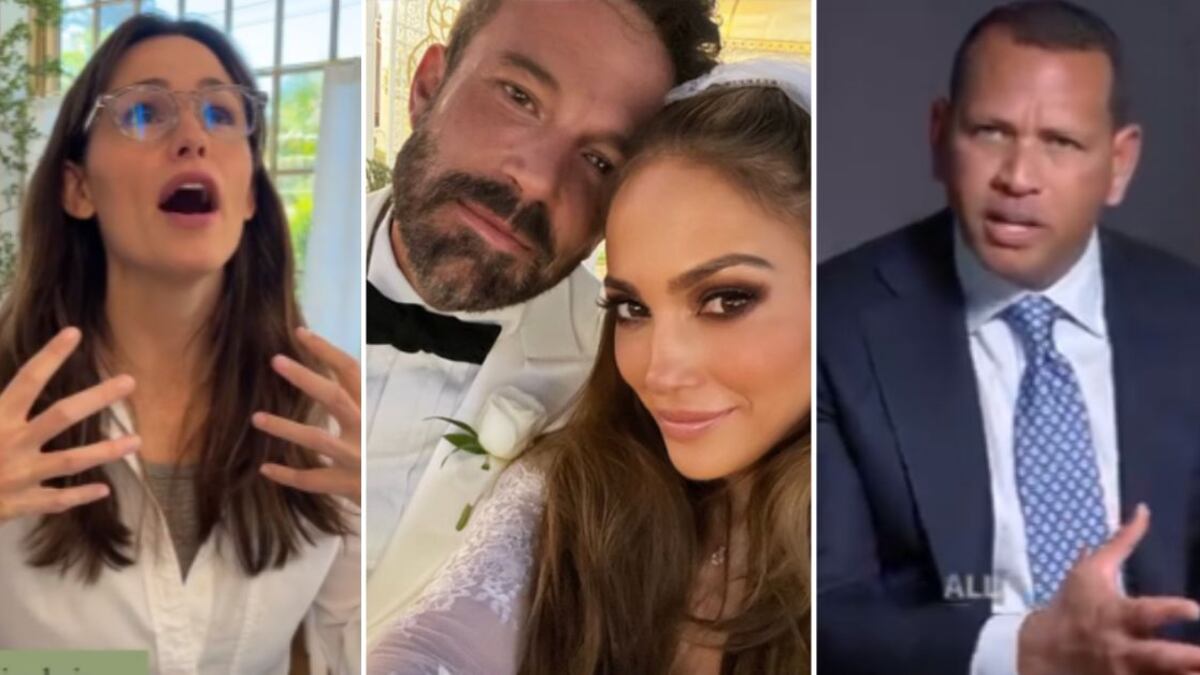 Jennifer Garner y Álex Rodríguez se mostraron tranquilos tras la boda de JLo y Ben