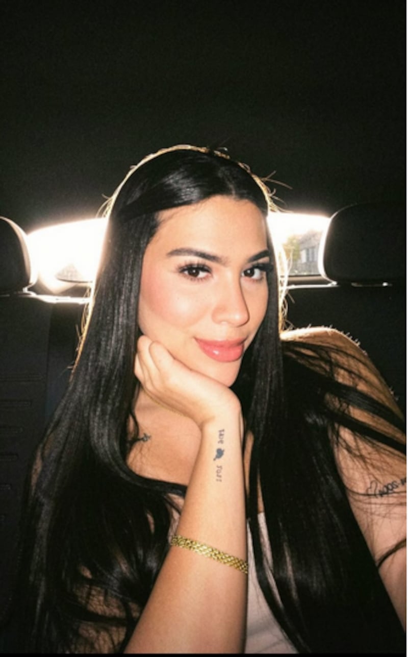 Una fotografía de la bella novia de Joel Ordóñez, la colombiana Jessica Orozco.