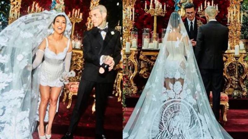 Este é o real significado do vestido de Kourtney Kardashian e que poucos sabem