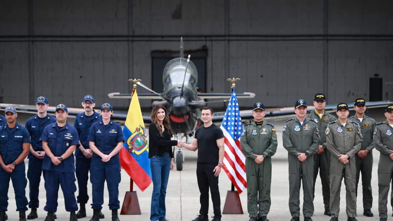 Daniel Noboa se reúne con Kristi Noem