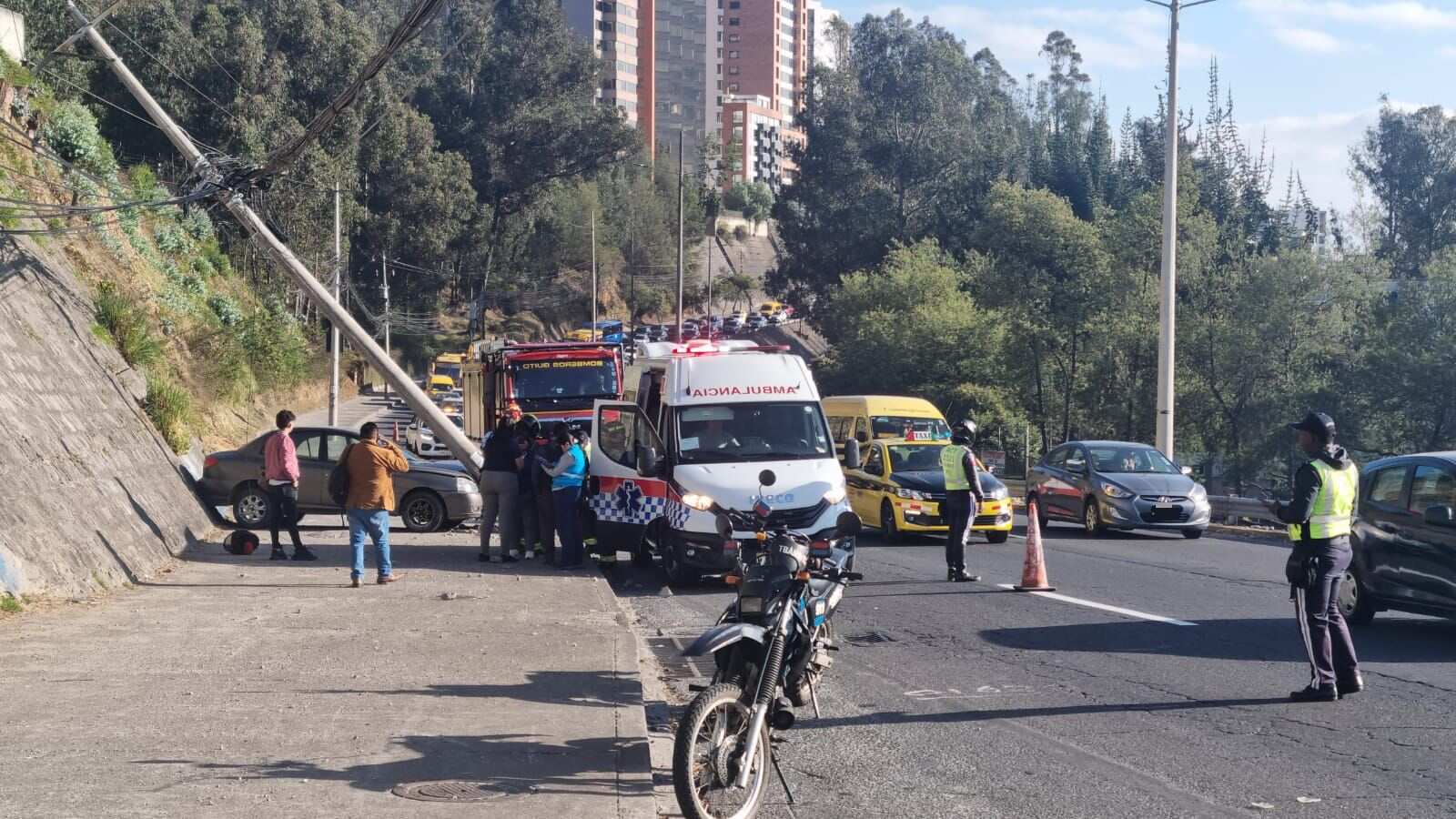 Una personas fallecida deja fatal accidente en el norte de Quito