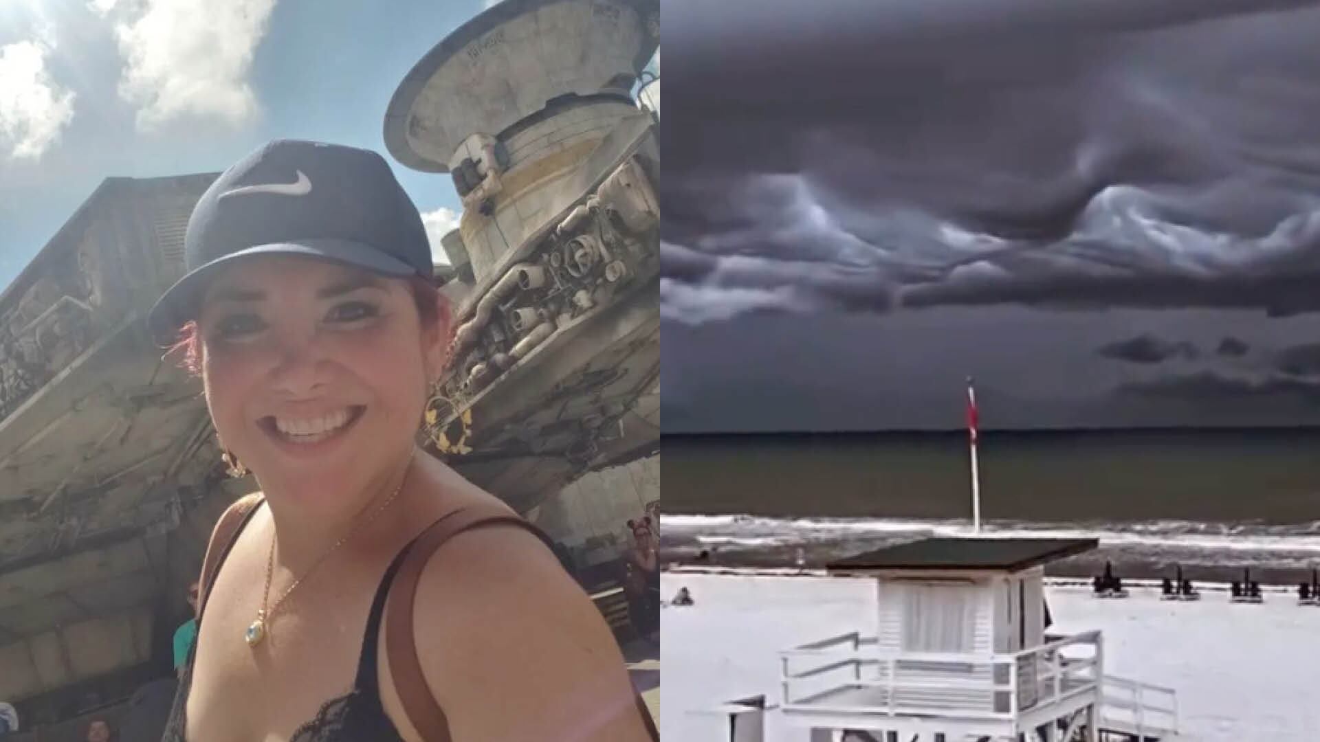 Claudia Camposano pasó el susto de su vida cuando estaba de vacaciones en Orlando y le sorprendió el huracán Ian