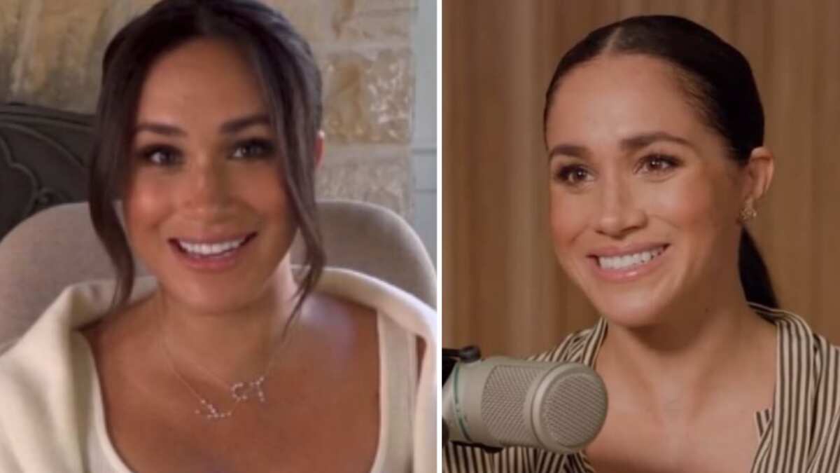 Meghan Markle apareció sin maquillaje y con el cabello al natural