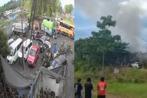 Video captó la explosión de una fábrica de pirotecnia en Quevedo: hay dos fallecidos