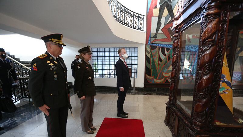 Laura Richardon, comandante del Comando Sur, en Carondelet