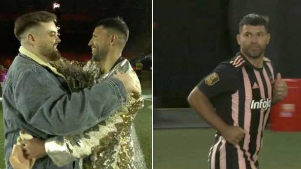 Sergio Agüero con Ibai Llanos