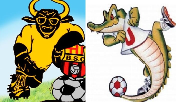 Mascota Liga de Quito y Barcelona SC