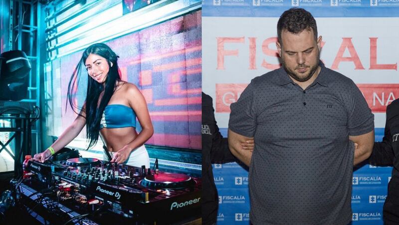 DJ Valentina Trespalacios y John Poulos, sospechoso de su asesinato