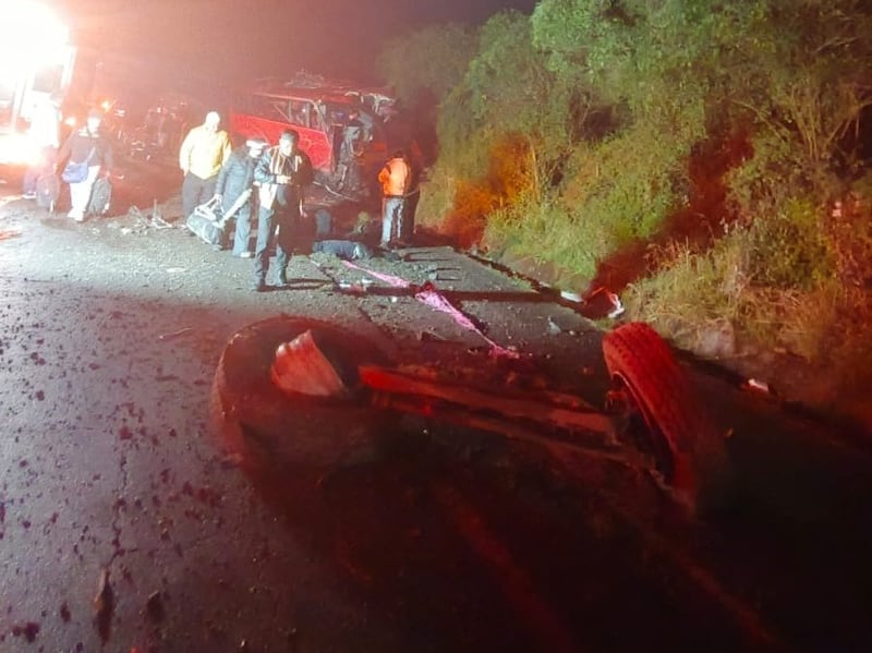 Fatal accidente de tránsito en la vía a Papallacta.