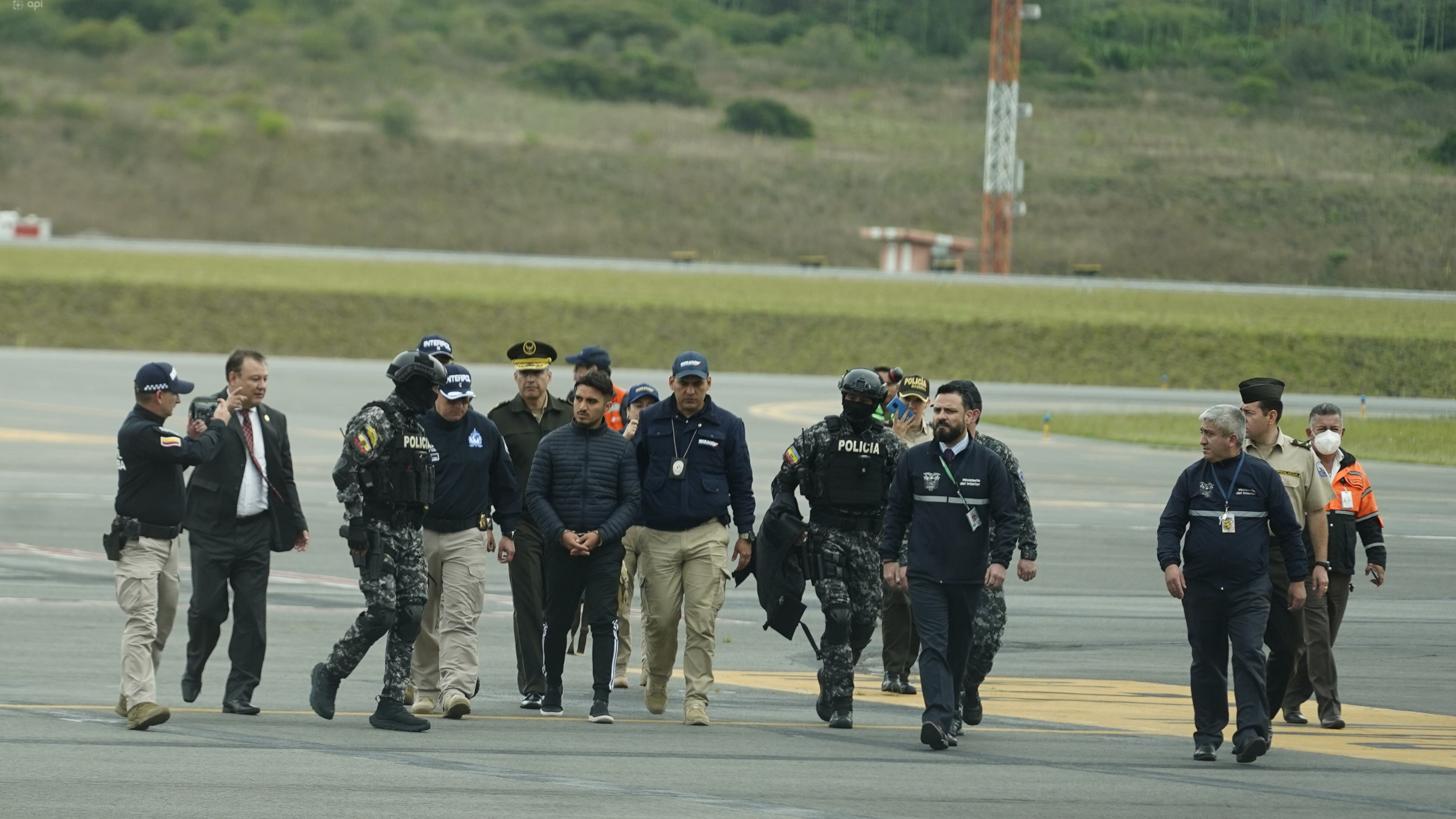 Llegada de Germán Cáceres al Ecuador