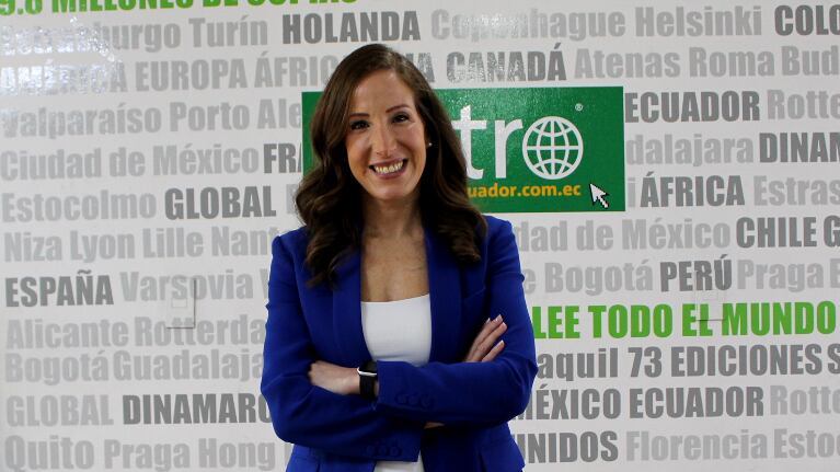 Carmen Sánchez-Laulhé, vicepresidenta de Atrevia para la Región Andina y Presidenta de la Cámara Oficial Española de Comercio e Industria de Quito.