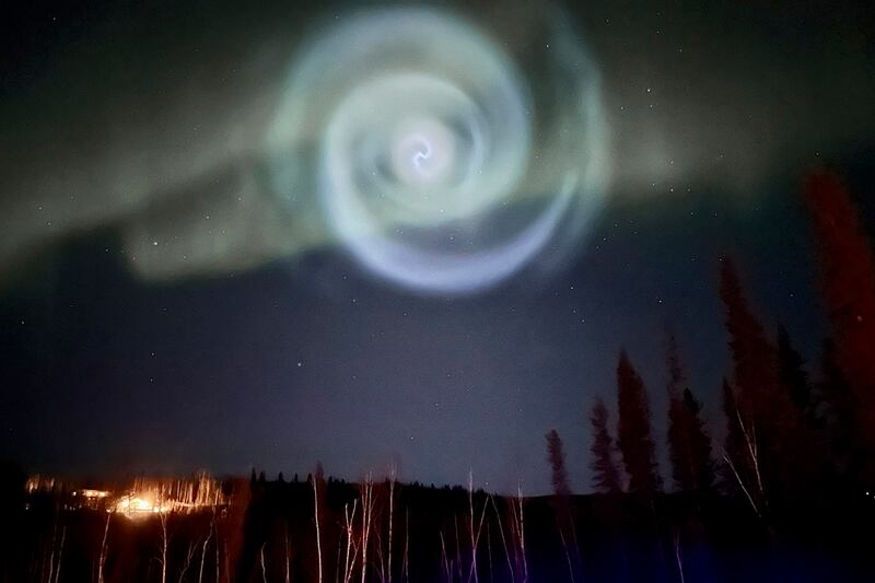Espiral captado en Alaska