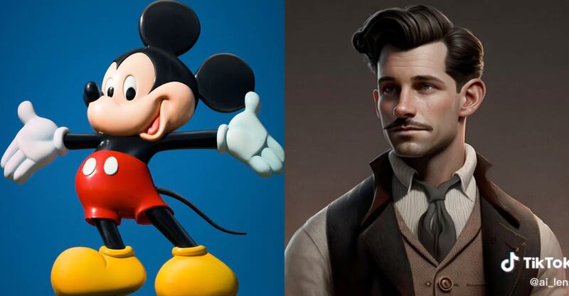 Mickey Mouse luciría con un 'mostacho' y con un 'outfit' muy diferente al que solía usar.