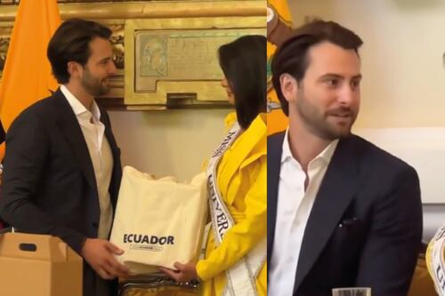 Niels Olsen reacciona a las miradas que le hizo a Sheynnis Palacios Miss Universo