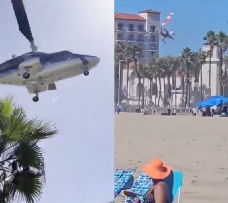 El helicóptero se estrelló durante el festival Cars and Copters en California, dejando al piloto y varios asistentes heridos.
