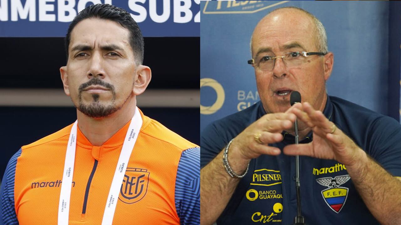 Jimmy Bran y Jorge Célico con Ecuador Sub 20