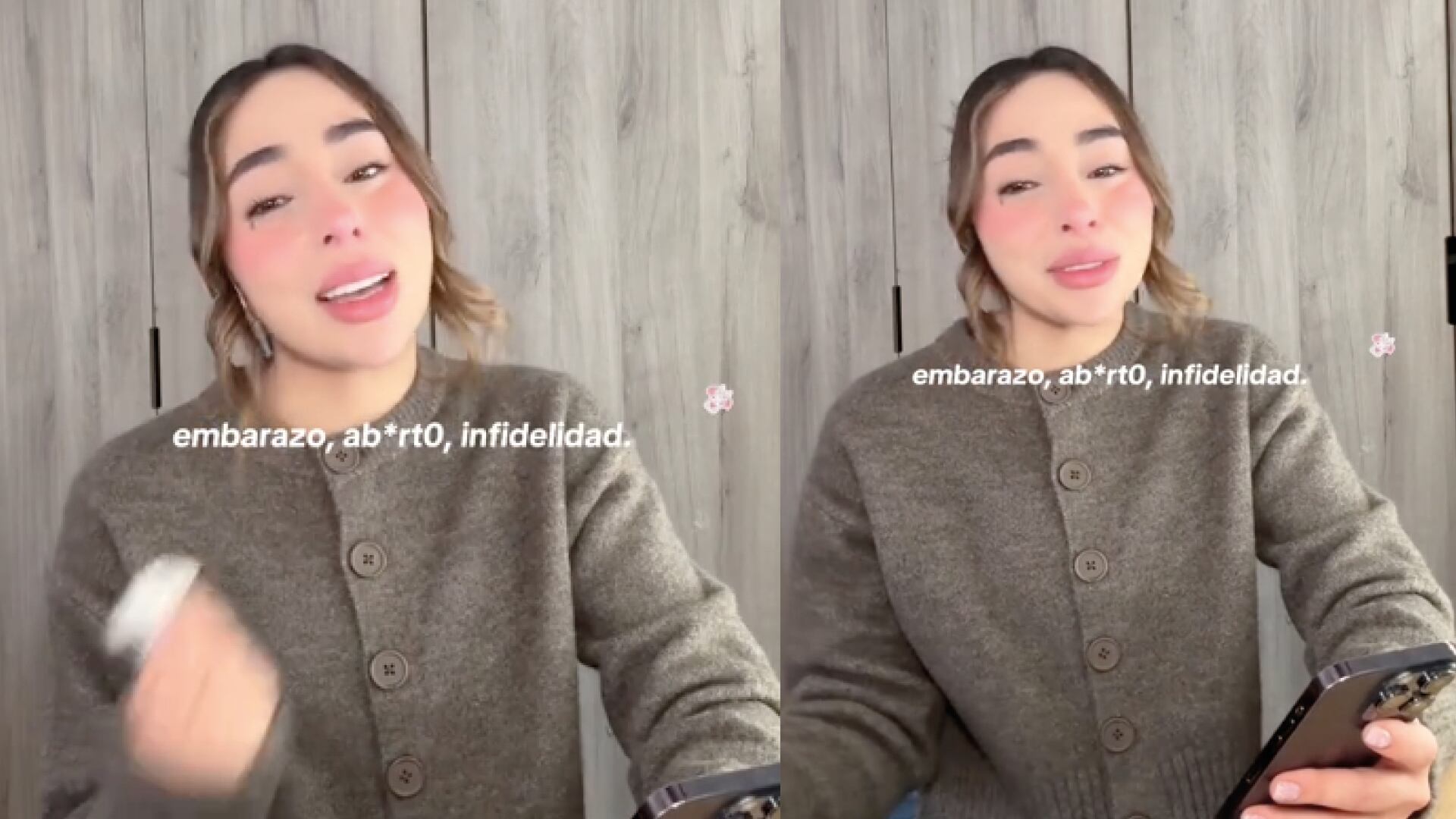 Brenda Garza llorando al recordar un capítulo muy doloroso de su vida