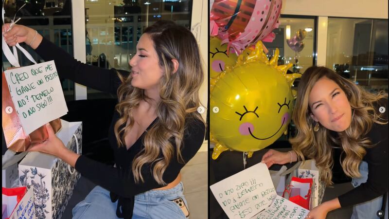 Los múltiples regalos y mensajes de Beta Mejía a Alejandra Jaramillo por su cumpleaños