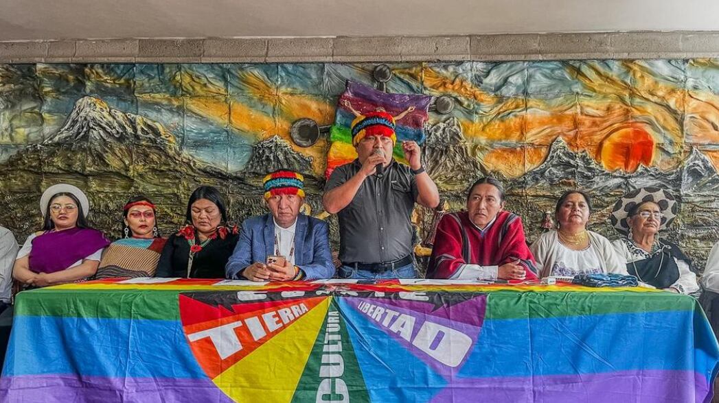 Presidente de la Confederación de Nacionalidades Indígenas del Ecuador (Conaie), Marlon Vargas