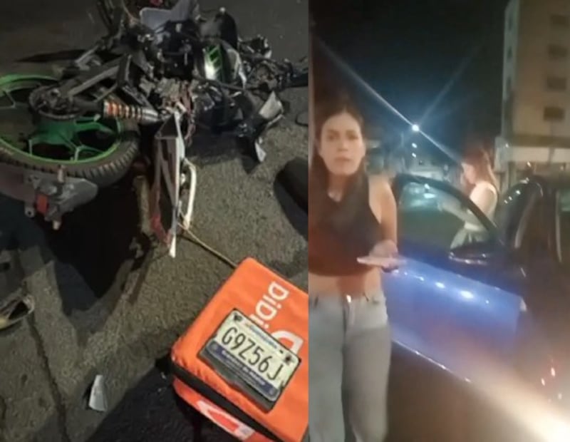 conductora ebria mata a repartidor de motocicleta en México