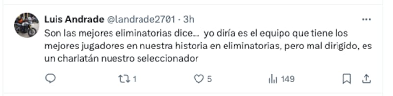 Reacciones para Beccacece por su último partido con Paraguay.