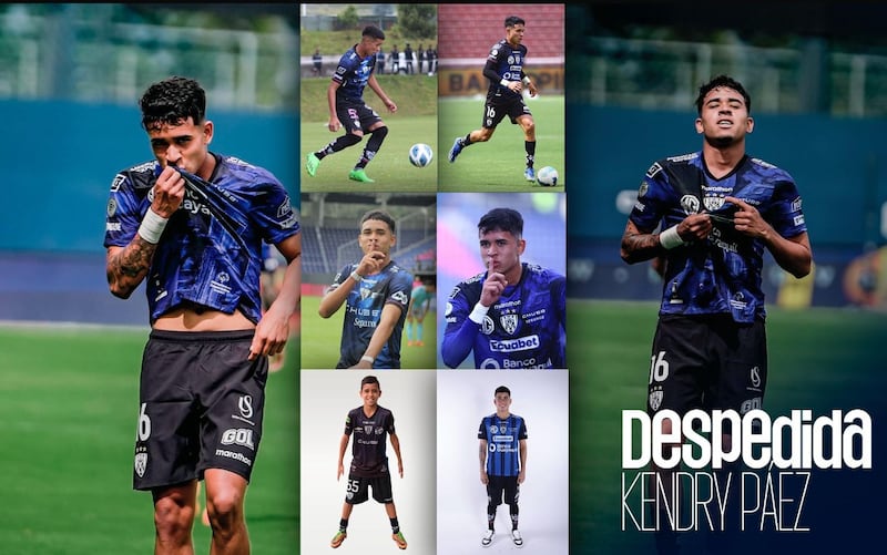 Independiente del Valle hace despedida para Kendry Páez